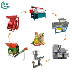 High Quality Peanut Oil Production Line Sunflower Seeds Soybean Oil Press Machine Home Oil Extraction Machine