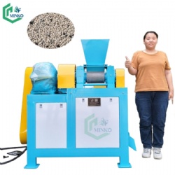 Powder DAP/MAP/MOP/NPK Chemical Fertilizer Granulation Equipment Double Roller Press Granulator for 2-10mm Pellets